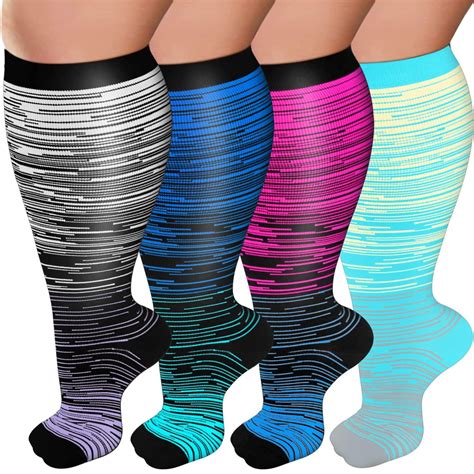 Plus Size Compression Socks For Women Men 20 30 Mmhg 2xl 3xl 4xl Wide Calf High Tights Long