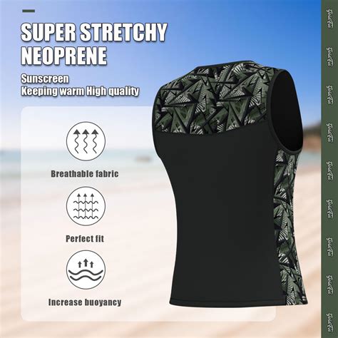 Snapklik Wetsuit Sleeveless Top For Men Women Mm Front Zip