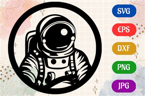 Astronaut Svg Eps Dxf Png  Graphic By Creative Oasis · Creative