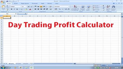 Create Your Day Trading Profit Calculator In Excel Stockmaniacs