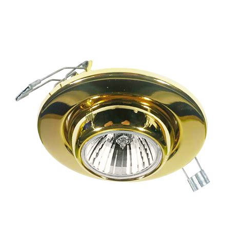 Eyeball 12v Mr16 Downlight Polished Brass Dl2r