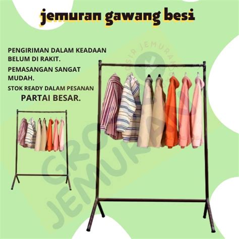 Jual STAND HANGER KUAT DAN KOKOH GANTUNGAN BAJU BERDIRI MODEL GAWANG