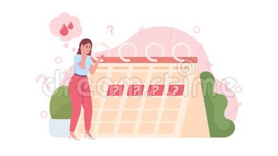 animated irregular period concept stock footage video  graphic
