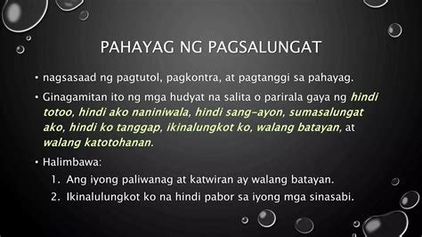 Hudyat Ng Pagsang Ayon At Pagsalungat Ppt