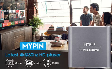 4k Media Player Mypin Digital Mp4 Player For Hddusb Drivetf Cardh