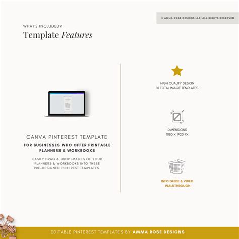 Printable Planner Pinterest Templates