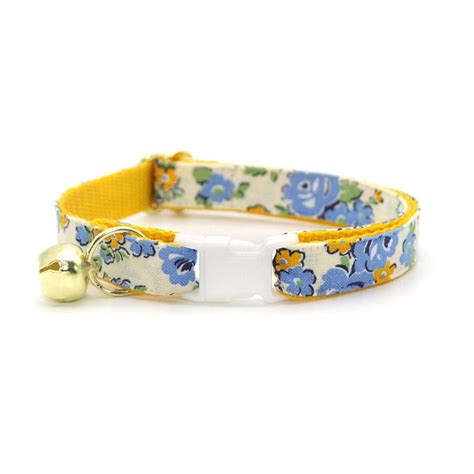 Cat Collar Flower Set camilla Blue Floral - Etsy | Cat collars, Flower cat collar, Breakaway cat ...