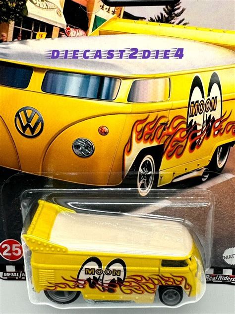 Newsealed 2020 Release Boulevard Volkswagen Drag Bus 25 Moon Eyes Real Riders Ebay