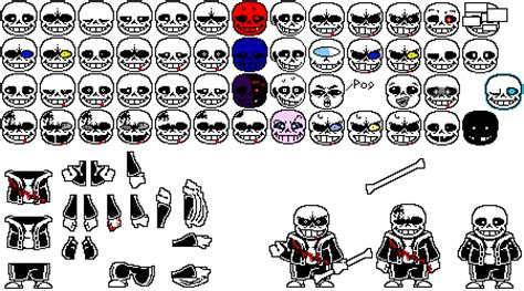 Pixilart Sans Sprite Sheet By Pixelated Gamer