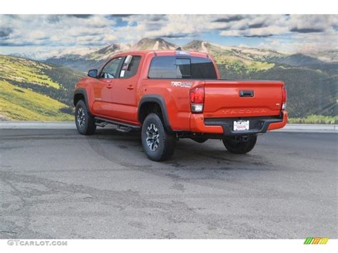 Inferno Orange Toyota Tacoma Trd Off Road Double Cab X