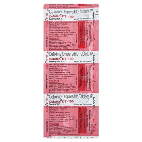 Cefolac DT 100mg Tablet 10 S Price Uses Side Effects Netmeds