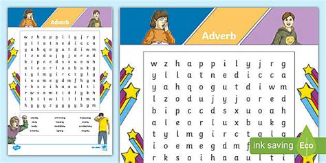 Adverb Word Search Profesor Hizo Twinkl