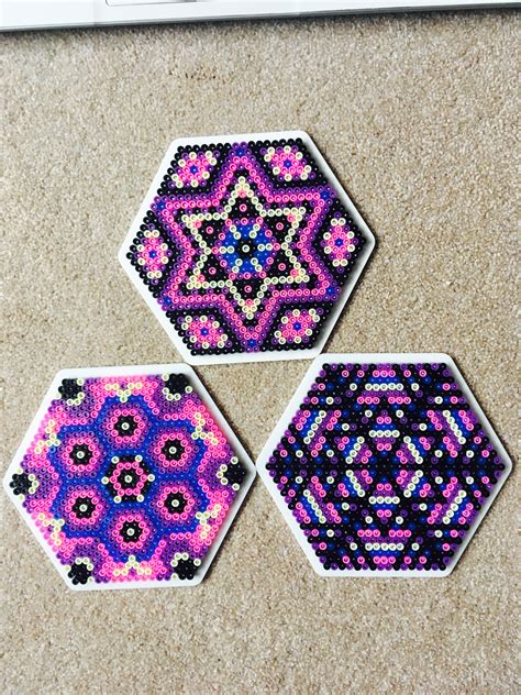 Hama Beads Hexagon 14 Easy Perler Beads Ideas Easy Perler Bead