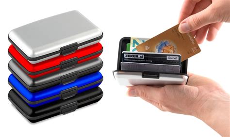 Porte Cartes Aluminium RFID Groupon Shopping