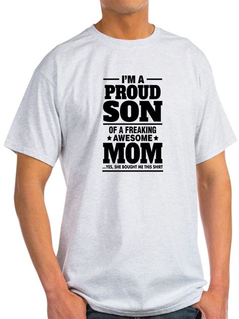 Im A Proud Son Of A Freaking Awesome Mom T Shirt Light T Shirt Cp