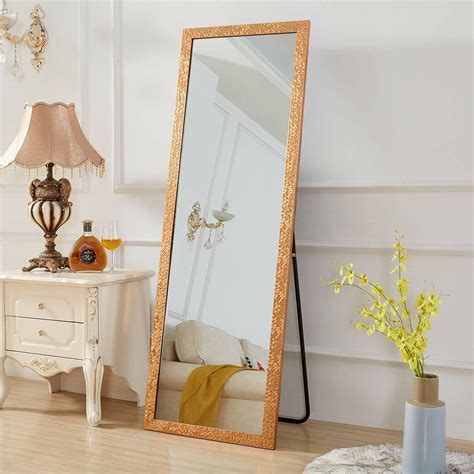 65 Full Length Mirror Standing Large Full Body Floor Mirrors Gold