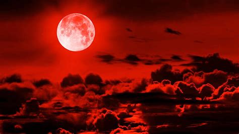 Red Night Sky Wallpaper