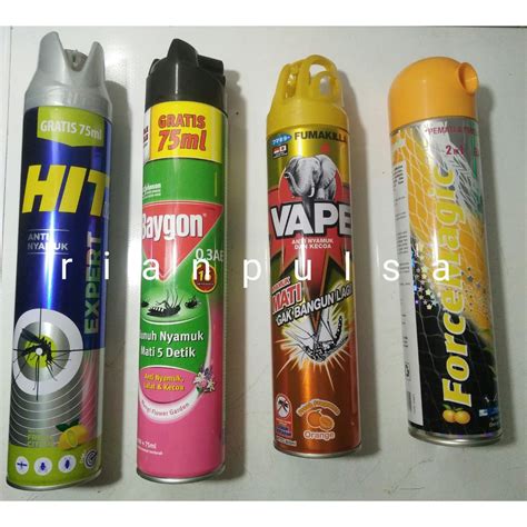 Jual Spray Semprotan Anti Nyamuk Baygon Hit Aerosol Vape Kecoa Semut