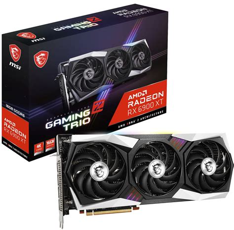 Customer Reviews Msi Amd Radeon Rx 6900 Xt Gaming Z Trio 16g Gddr6 Pci Express 40 Graphics