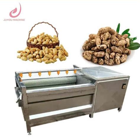 Automatic Brush Cleaning Peeling Machine Potato Cassava Washing And