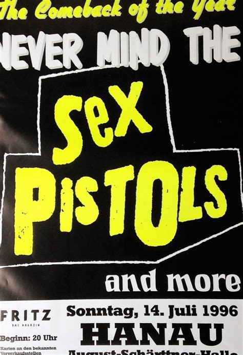 The Sex Pistols Concert Poster Germany Visible Vibrations