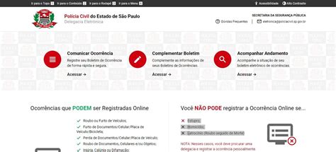 Moradores Da Regi O Podem Registrar Ocorr Ncias De Crimes Pela Internet