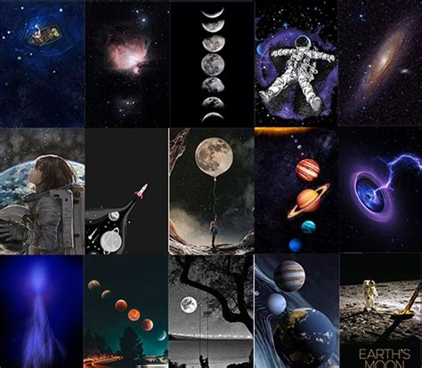 Pcs Astronomy Wall Collage Kit Cosmos Aesthetic Photo Collage Space