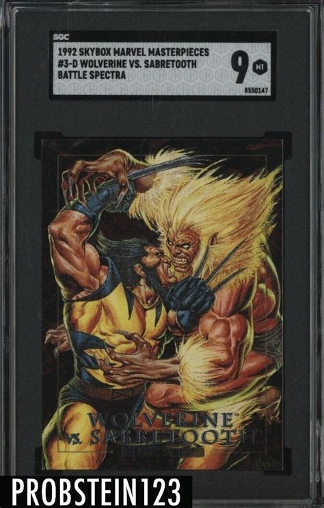 Mavin Skybox Marvel Masterpieces Battle Spectra Wolverine Vs