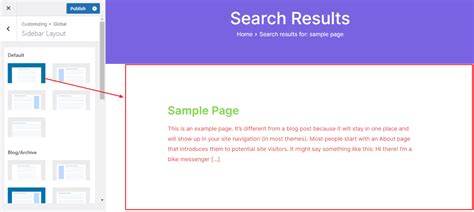 change  site layout elearning documentation