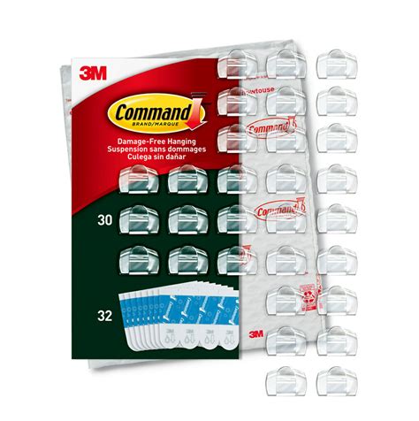 Command Outdoor Light Clips 30 Clips 32 Strips Per Pack