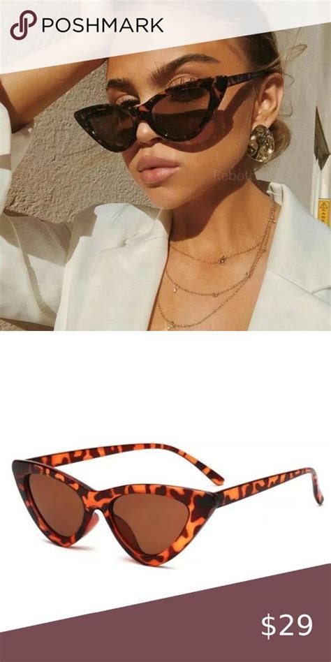 Copy Retro Leopard Print Cat Eye Sunglasses Women Accessories Retro