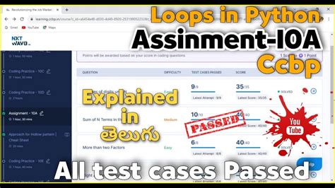 Assignment 10aloops In Pythonccbpnxtwave Assignments Youtube