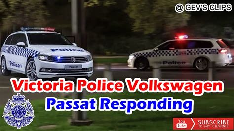 Victoria Police General Duties Volkswagen Passat Responding