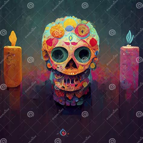 Beautiful Illustration Of The Day Of The Dead Stock Illustration Illustration Of Catrin