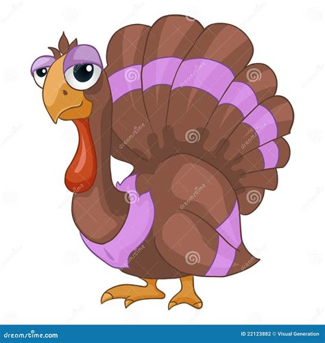 Cartoon Character Turkey stock vector. Illustration of friendly - 22123882