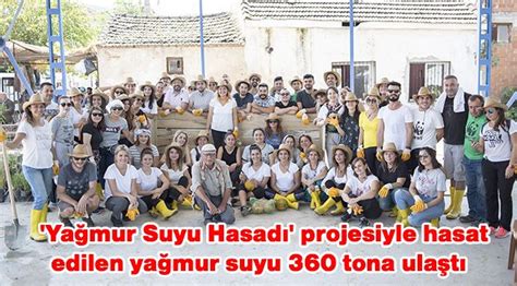 Yağmur Suyu Hasadı projesiyle hasat edilen yağmur suyu 360 tona