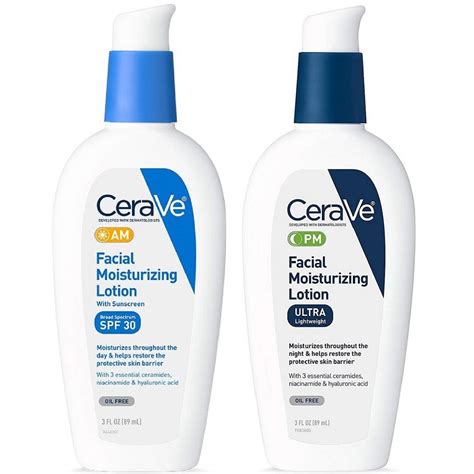 CeraVe Moisturizing Facial Lotion AM & PM 3 Oz