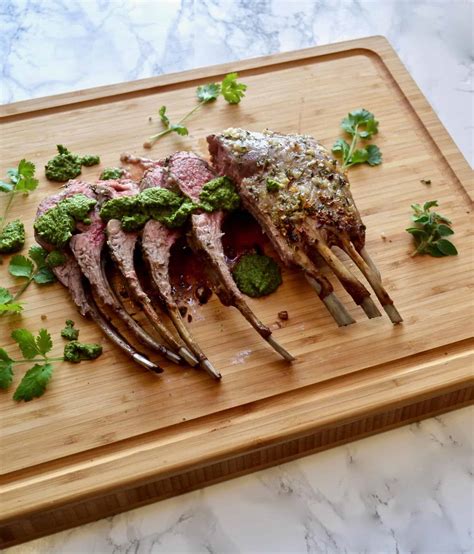 Rack Of Lamb With Chimichurri Sauce An Unblurred Lady