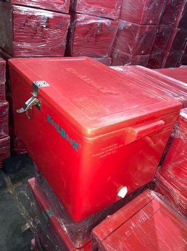 Std Red Lldpe Plastic Insulated Ice Box Ltrs At Rs Piece In