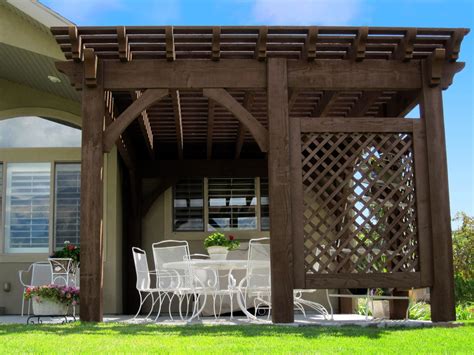 Arbors Pavilions Trellises W Shade Screens Privacy Walls