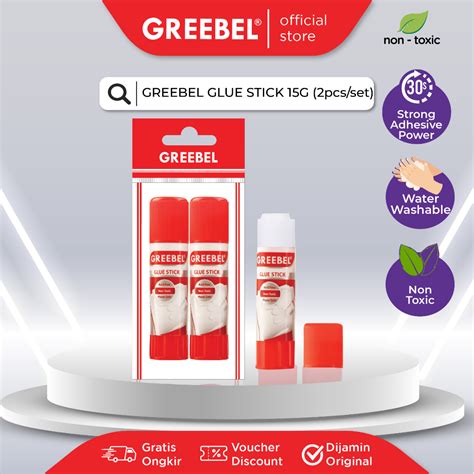 Jual Greebel Glue Stick G Pcs Set Lem Perekat Kertas Stik Tdk