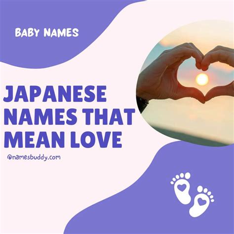 30 Japanese Names That Mean Love Namesbuddy