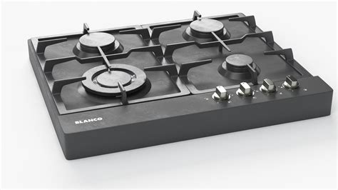 Blanco 60cm 4 Burner Gas Cooktop Bcgg64com Model Turbosquid 1934959