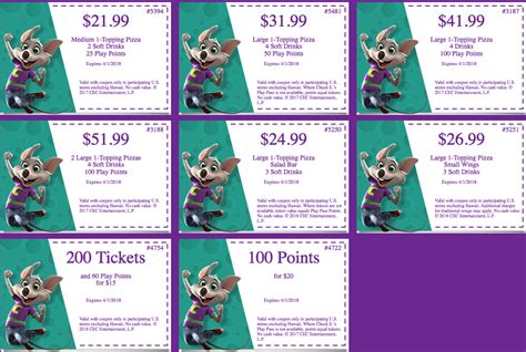 Chuck E Cheese Birthday Coupons - BIRTHDAY HJW