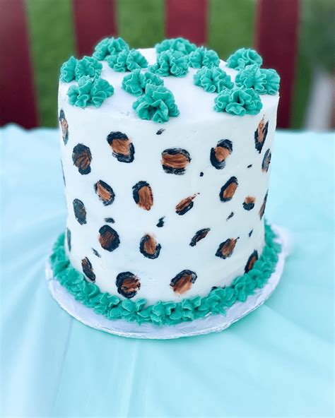 Cheetah Birthday Cake Ideas Images Pictures