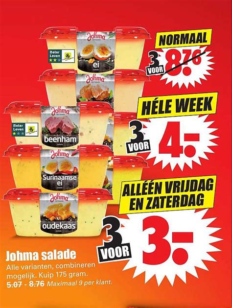 Johma Salade Aanbieding Bij Dirk Folders Nl