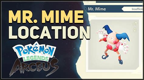 Mr Mime Location Pokemon Legends Arceus Youtube