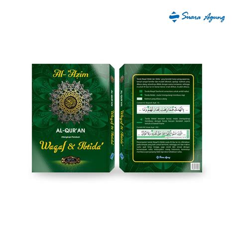 Jual Al Quran Suara Agung Waqaf Ibtida Al Azim B4 Non Terjemah HC