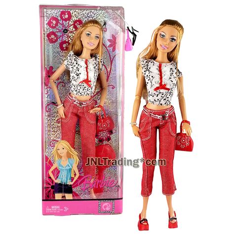 Year 2007 Barbie Fashion Fever 12 Inch Doll Summer L9535 In White