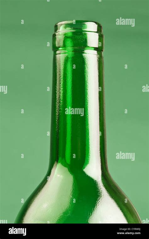 Close Up Of An Empty Wine Bottle Stock Photo Alamy